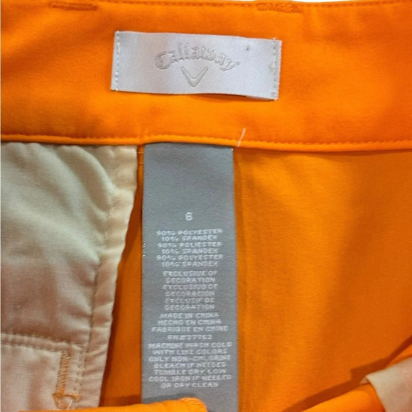 EUC Callaway Ladies Golf Sz 6 athletic stretch Bermuda shorts - Picture 4 of 5